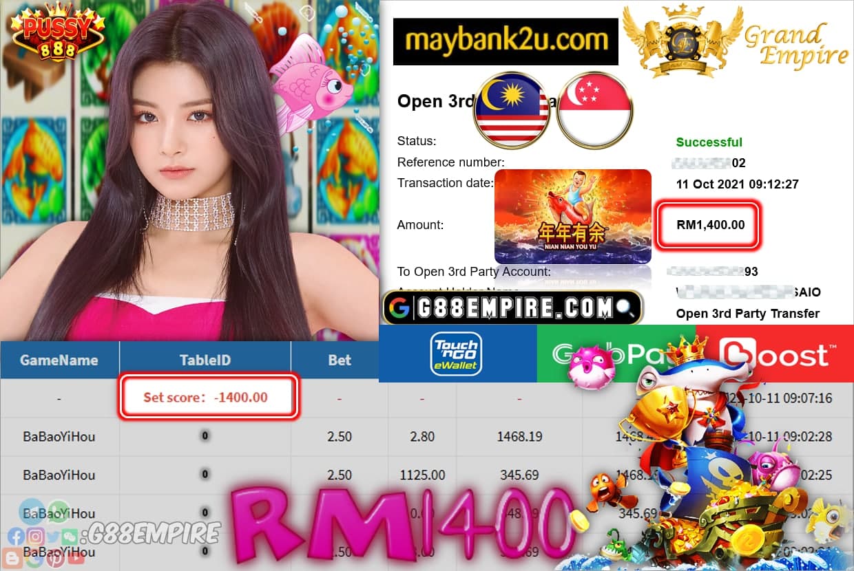 PUSSY888 - BABAOYIHOU CUCI RM1,400 !!!