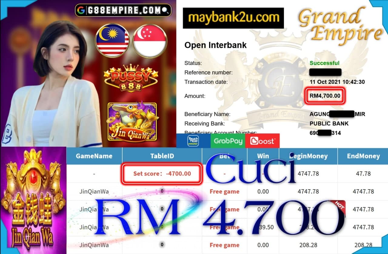 PUSSY888 - JINQIANWA CUCI RM4,700!!!