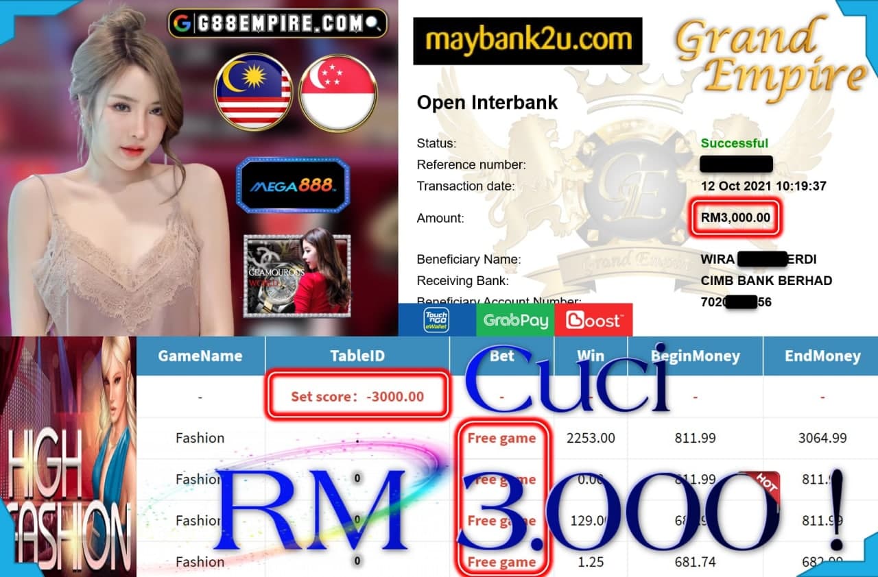 MEGA888 - FASHION CUCI RM3,000!!!