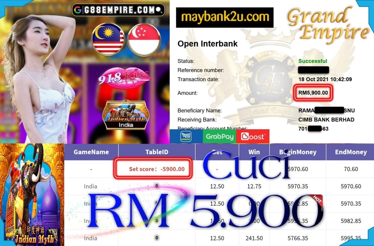 918KISS ORI - INDIA MYTH CUCI RM5,900!!!!