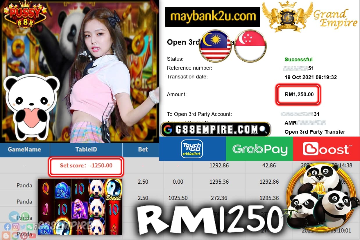 PUSSY888 - PANDA CUCI RM1,250!!!!