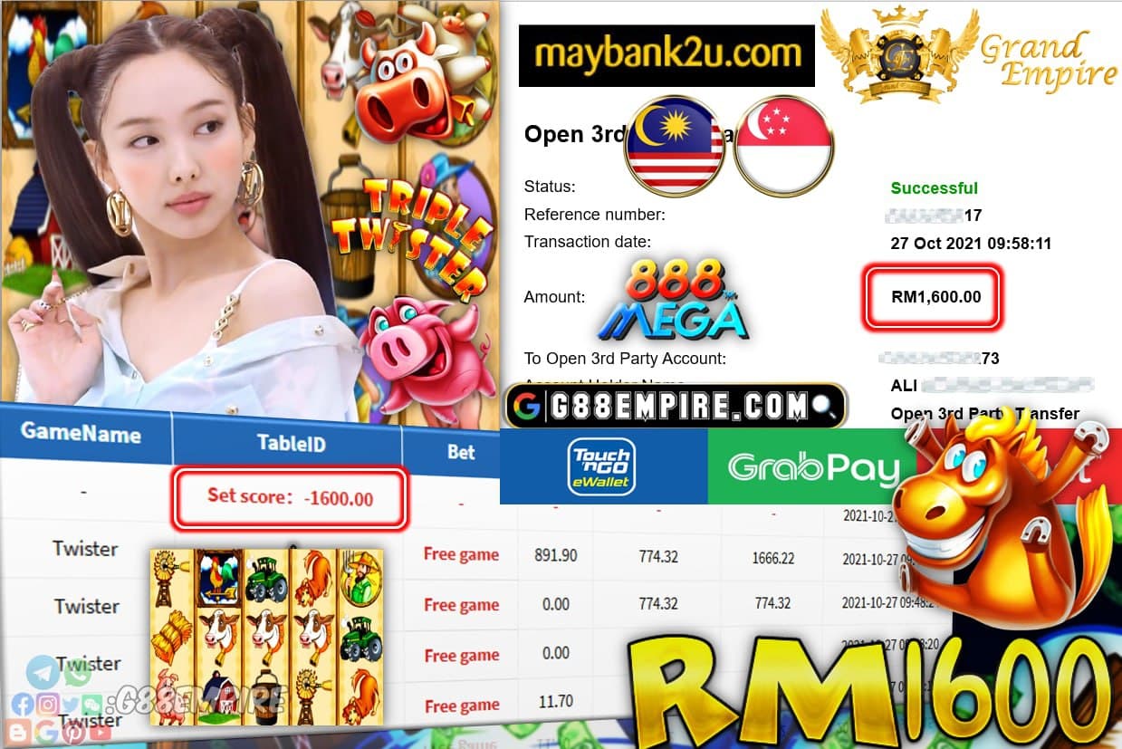 MEGA888 - TWISTER CUCI RM1,600 !!!