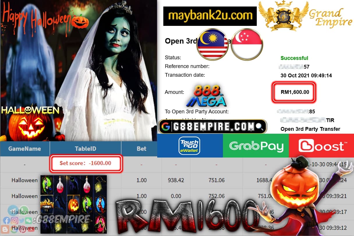 MEGA888  - HALLOWEEN CUCI RM1,600 !!!