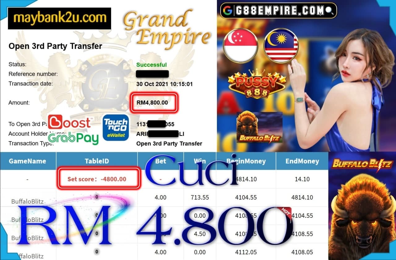 PUSSY888 - BUFFALO BLITZ CUCI RM4,800 !!!