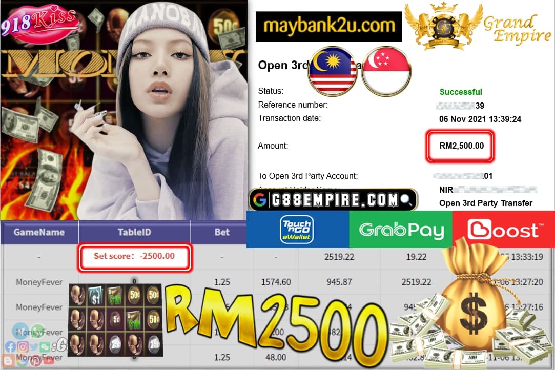 918KISS - MONEYFEVER CUCI RM2,500 !!!