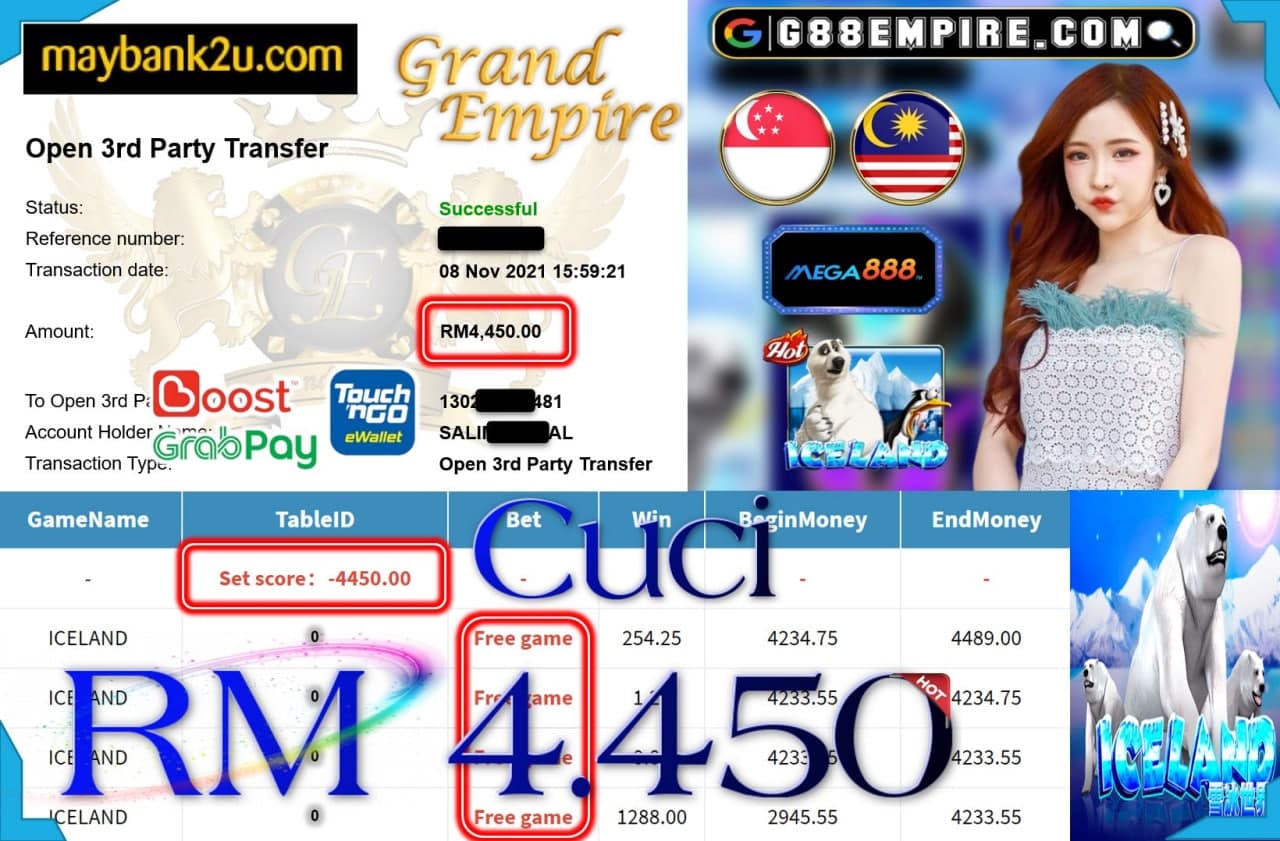 MEGA888 - ICELAND CUCI RM4,450 !!!