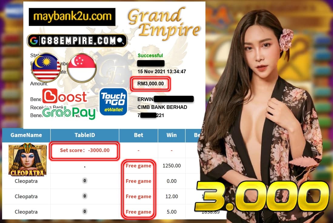 MEGA888 - CLEOPATRA CUCI RM 3.000!!!