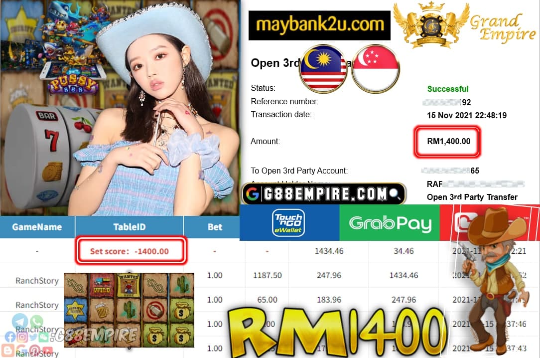 PUSSY888 - RANCHSTORY CUCI RM1,400 !!!
