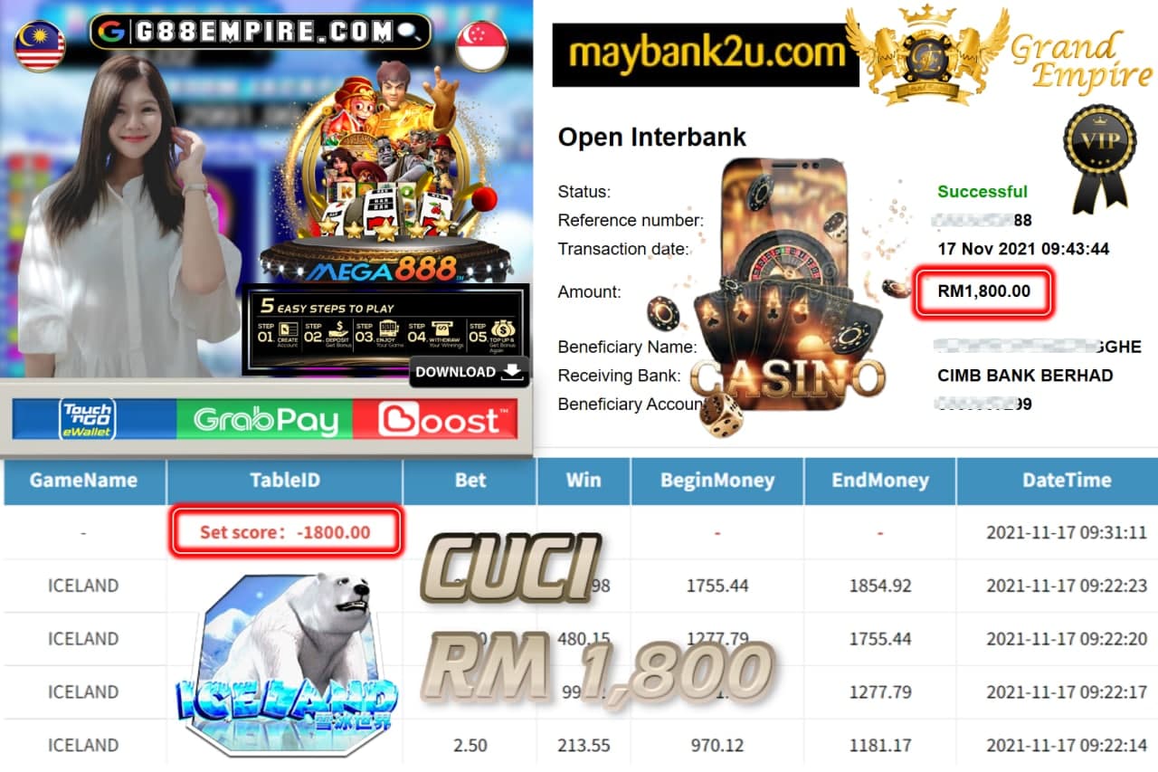 MEGA888 - ICELAND CUCI RM1,800 !!!!