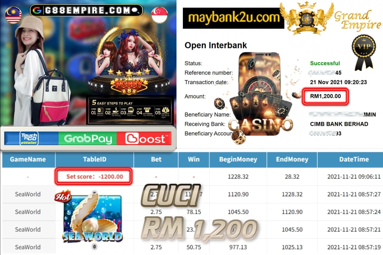 PUSSY888 - SEAWORLD CUCI RM1,200 !!!