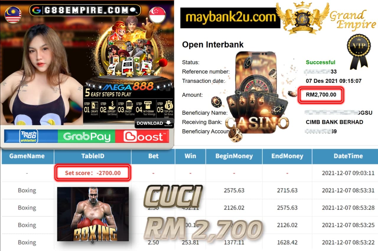 MEGA888 - BOXING CUCI RM2,700 !!!