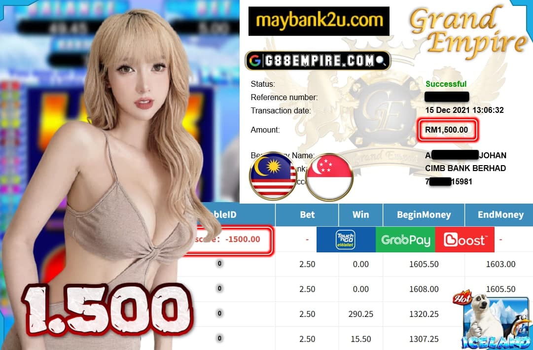 MEGA888 - ICELAND CUCI RM 1.500!!!