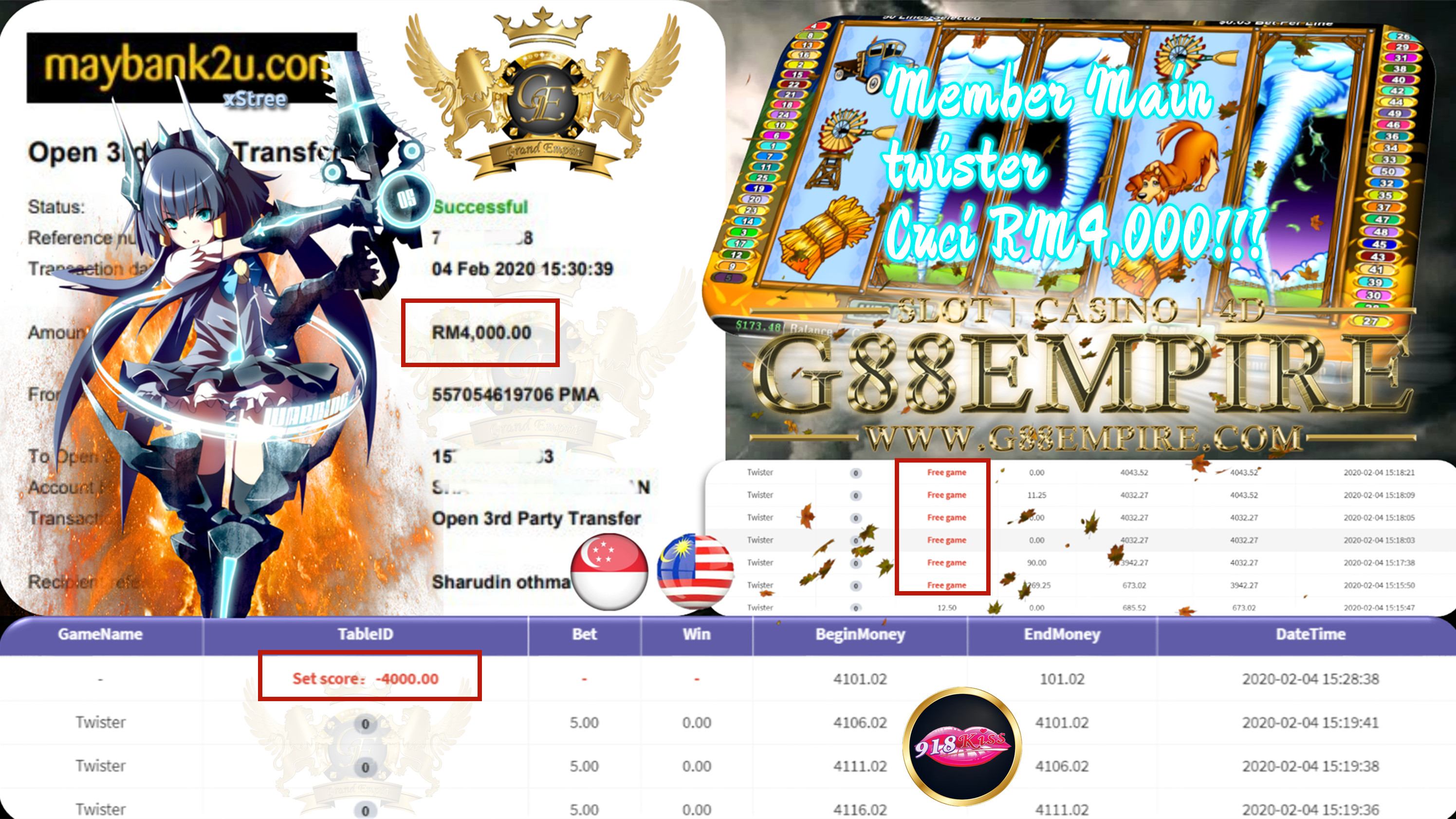 MEMBER MAIN TWISTER CUCI RM4,000!!!