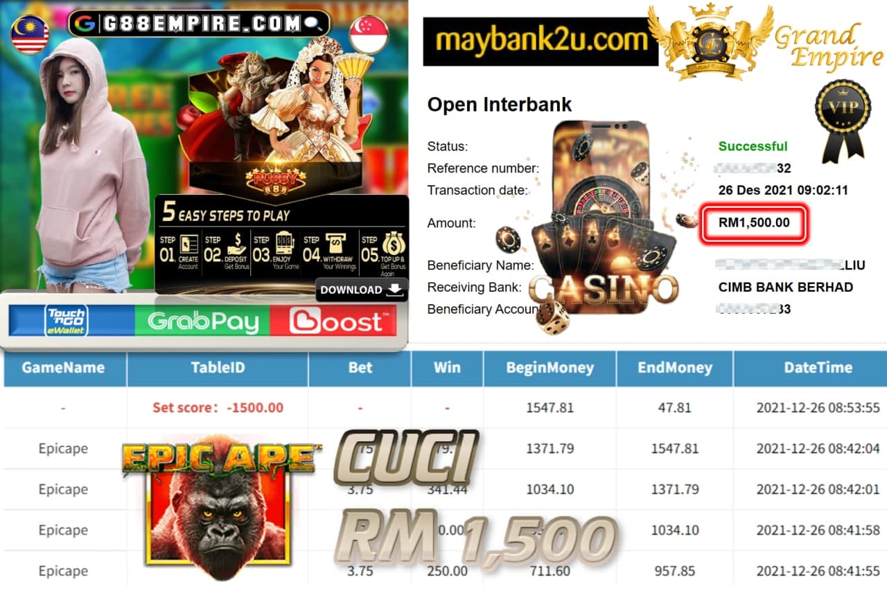 PUSSY888 - EPICAPE CUCI RM1,500 !!!