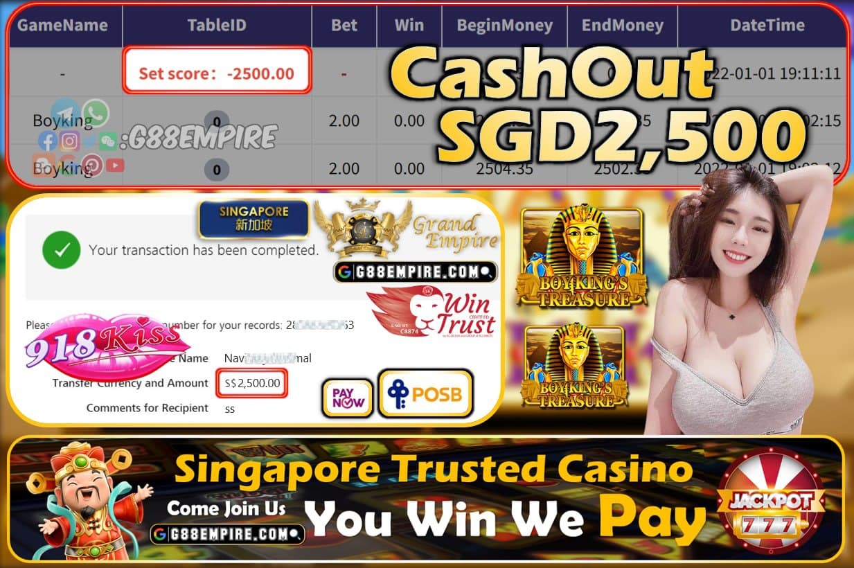 918KISS - BOYKING CASHOUT SGD2500 !!!