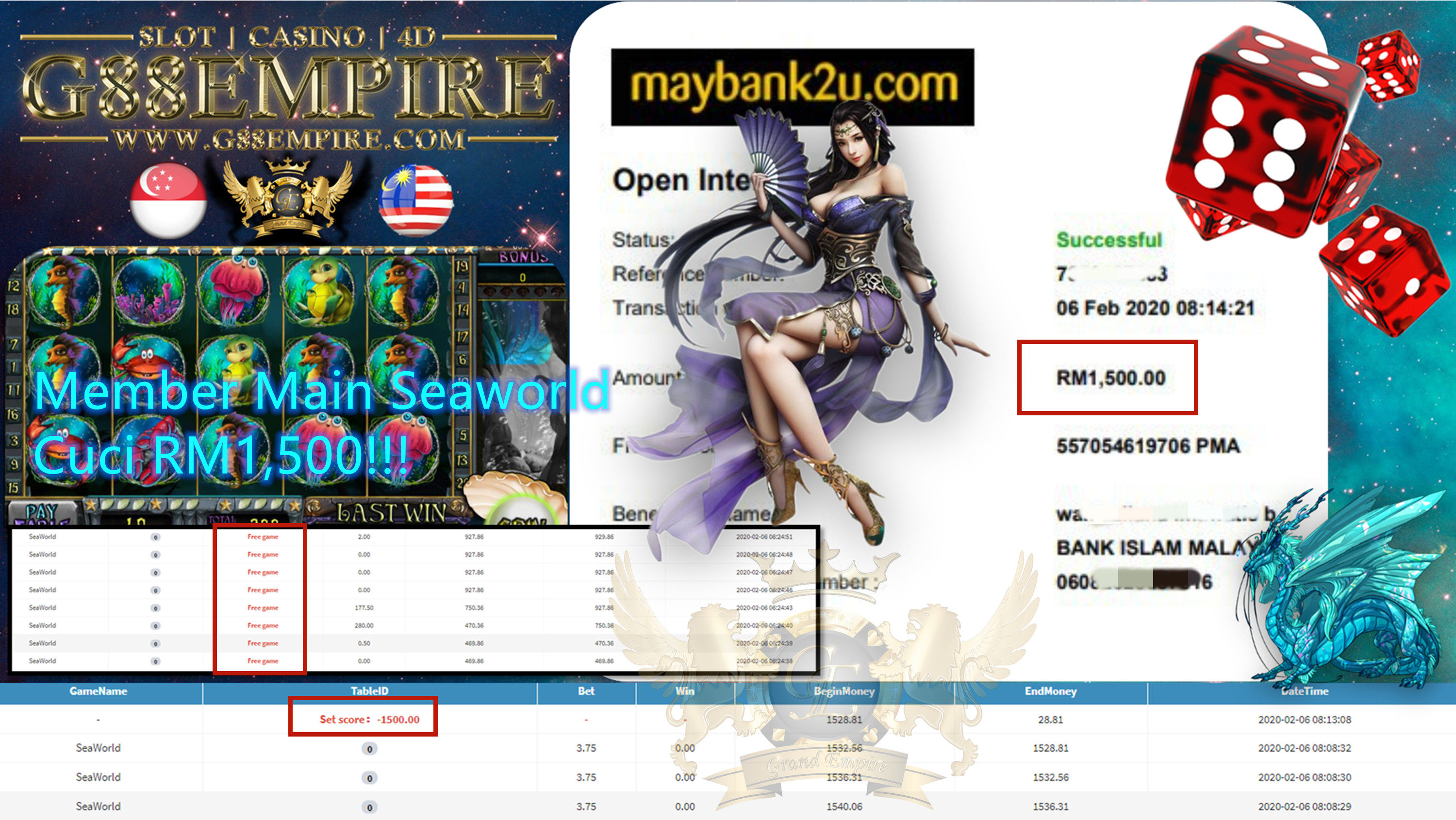 MEMBER MAIN SEAWORLD CUCI RM1,500!!!