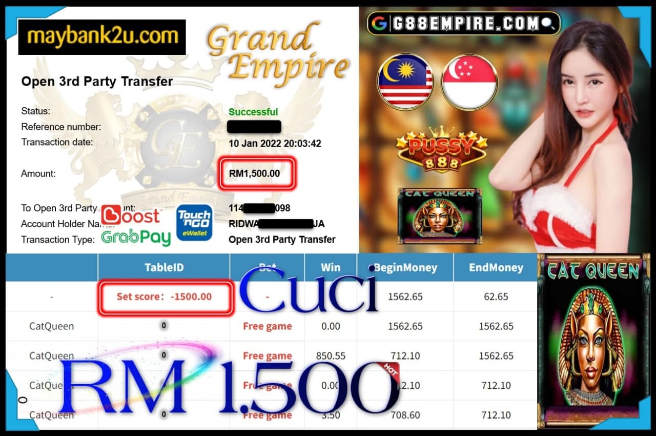 PUSSY888 - CATQUEEN CUCI RM1,500 !!!