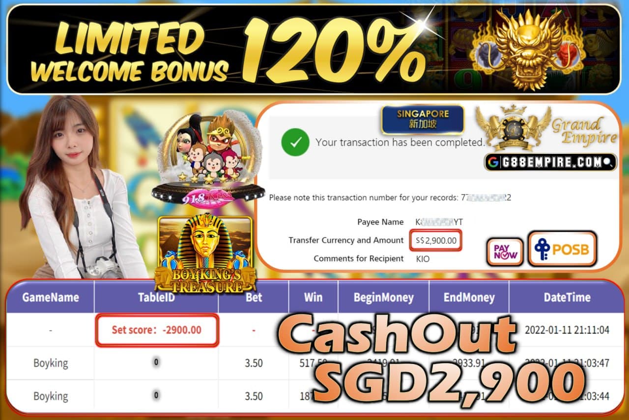 918KISS - BOYKING CASHOUT SGD2.900 !!!