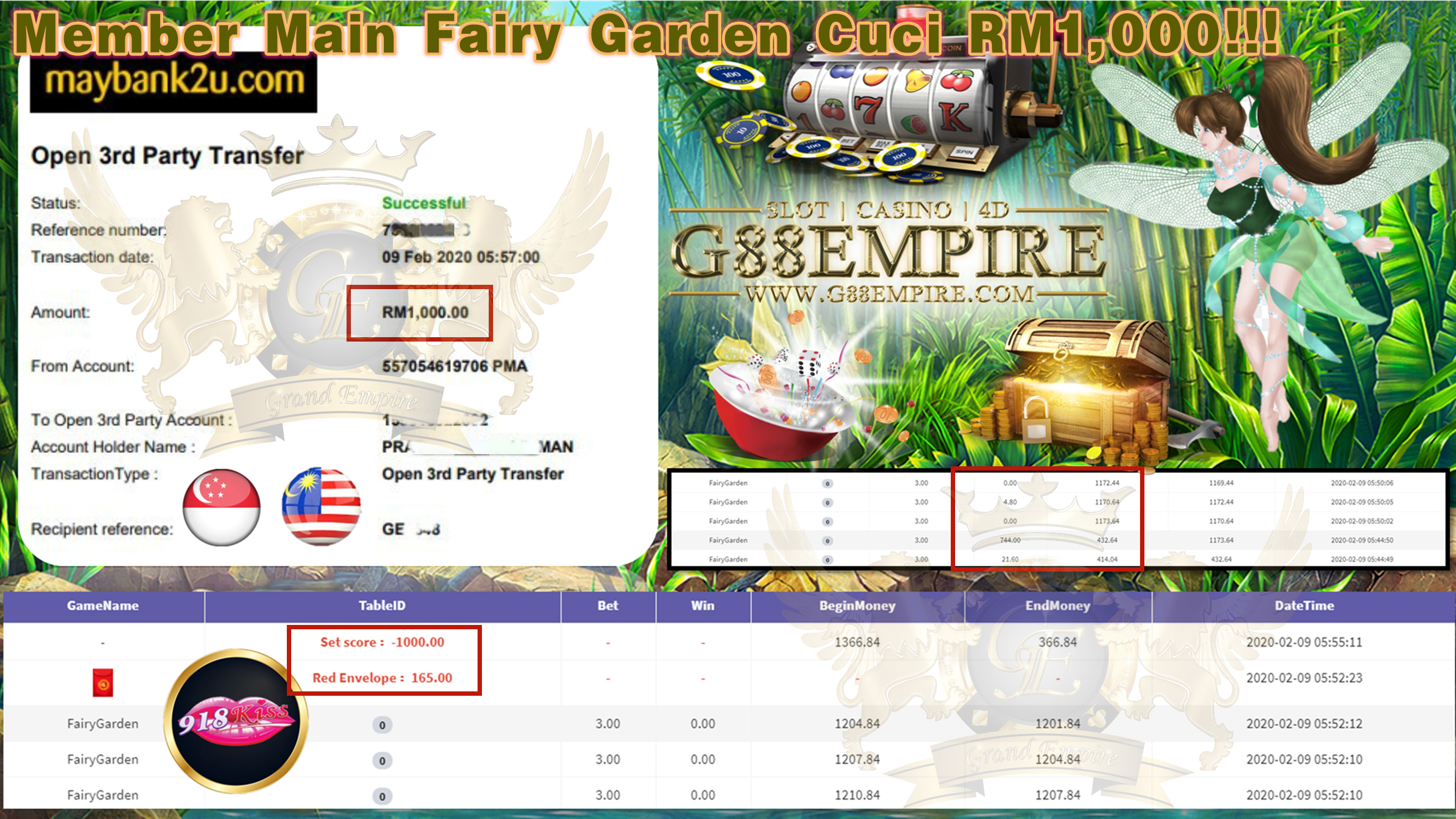 MEMBER MAIN FAIRY GARDEN CUCI RM1,000!!!