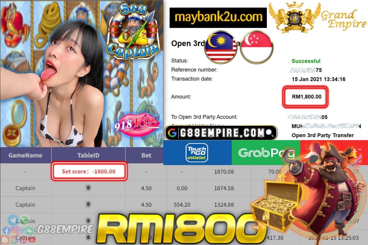 918KISS - CAPTAIN CUCI RM 1,800 !!!