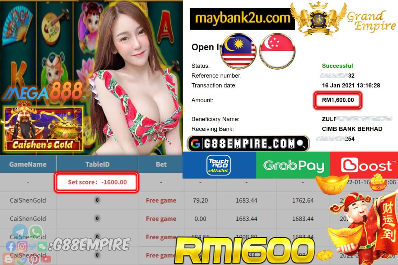 MEGA888 -  CAISHENGOLD CUCI RM1,600 !!!