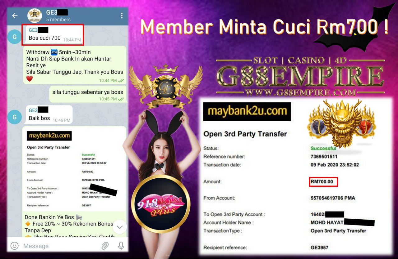 MEMBER MAIN KISS CUCI RM700!!