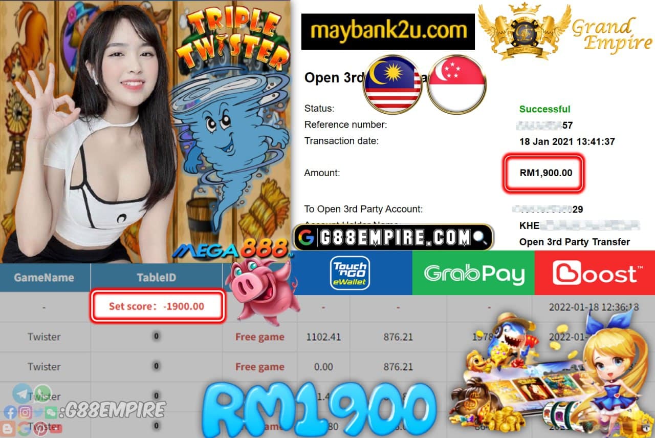 MEGA888 - TWISTER CUCI RM1,900 !!!