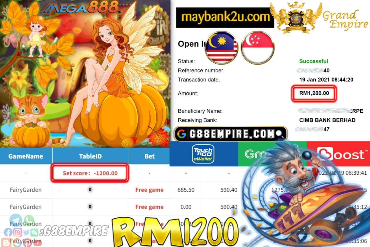 MEGA888 - FAIRYGARDEN CUCI RM 1,200 !!!!