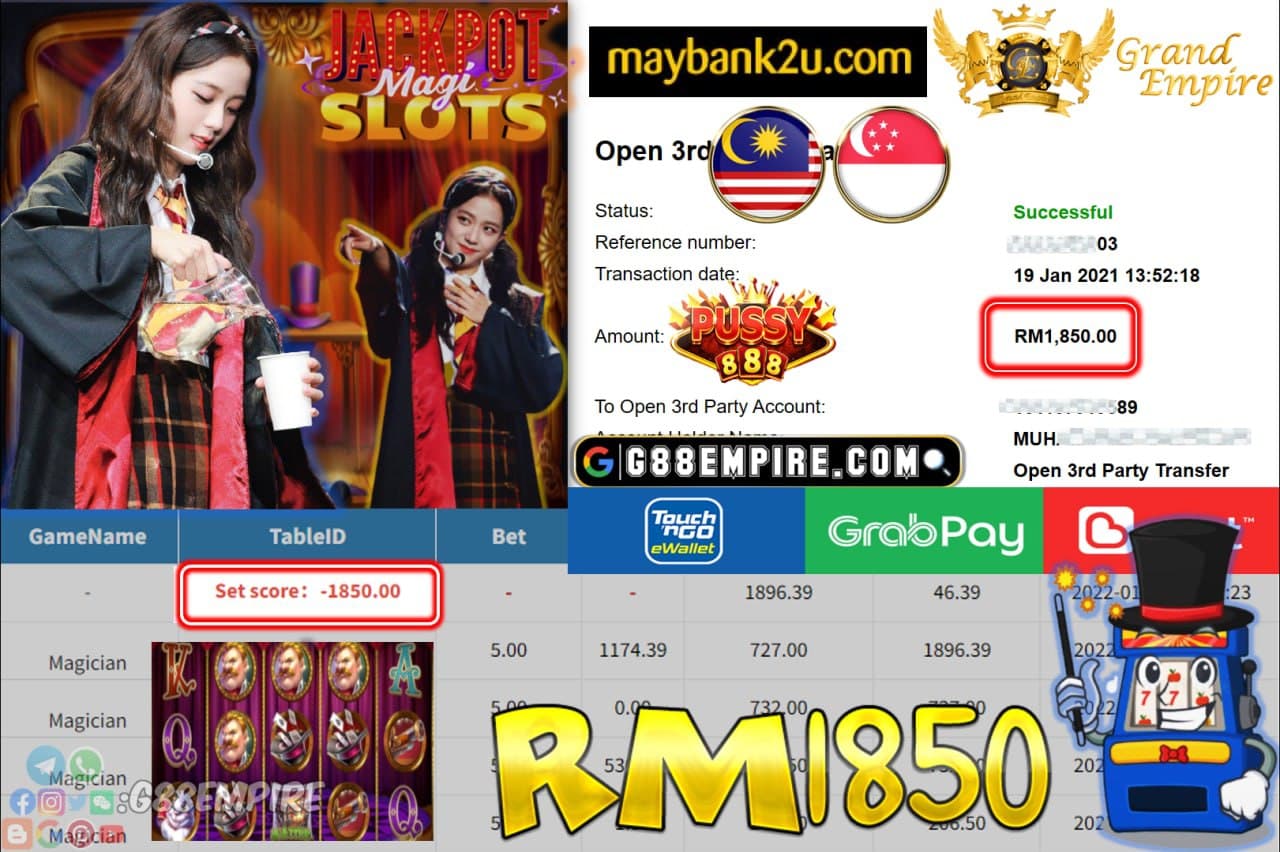 PUSSY888 - MAGICIAN CUCI RM 1,850 !!!!