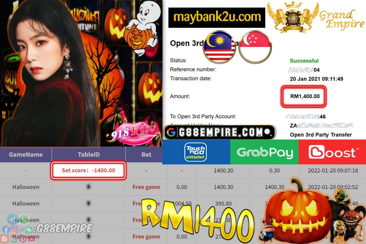 918KISS - HALLOWEN CUCI RM1,400 !!!