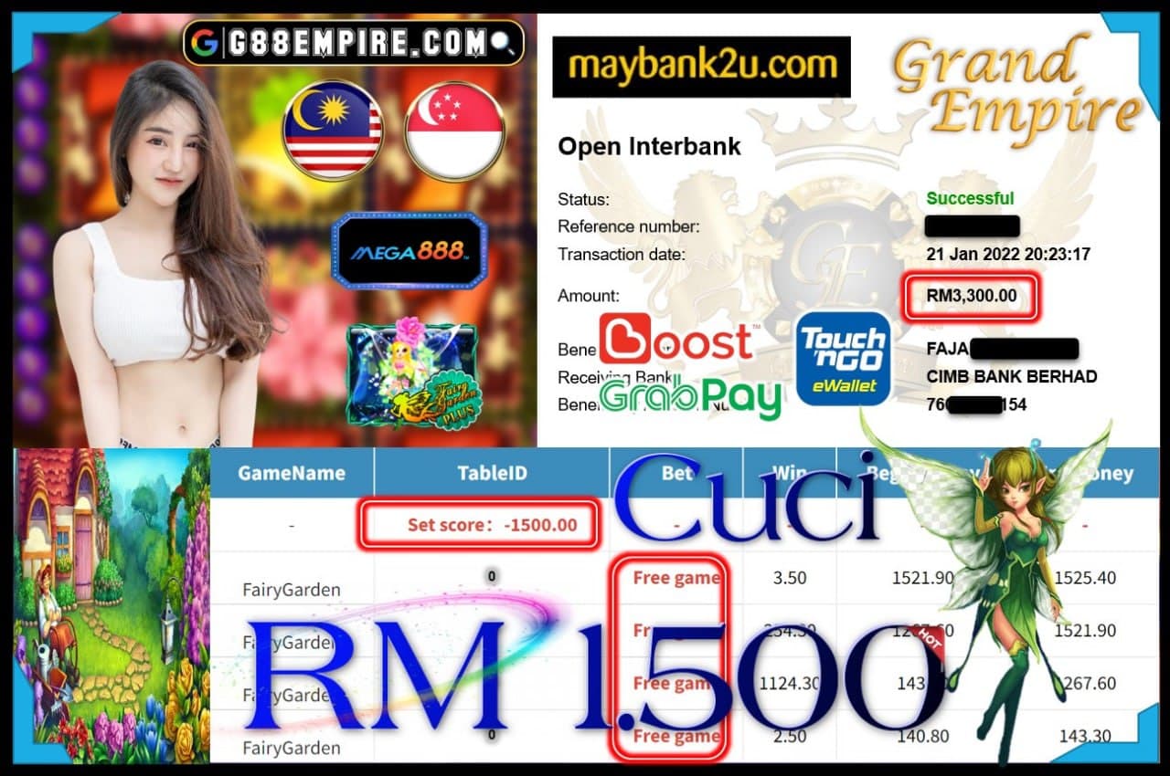 MEGA888 - FAIRY GARDEN  CUCI RM1,500 !!!