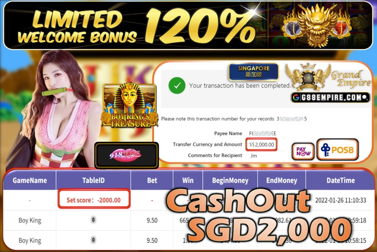 918KISS - BOYKING CASHOUT SGD2.000 !!!