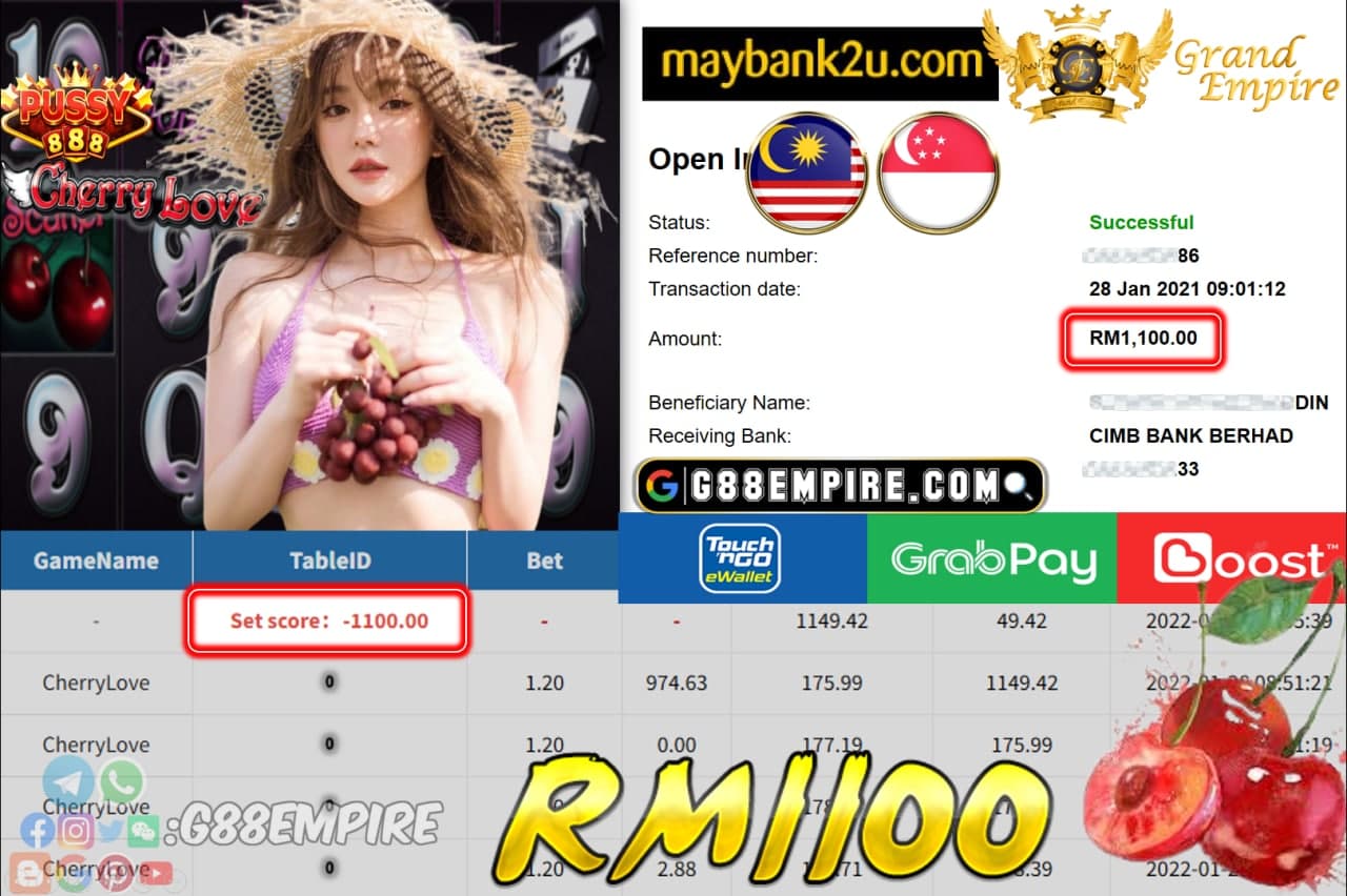 PUSSY888 - CHERRYLOVE CUCI RM1,100 !!!