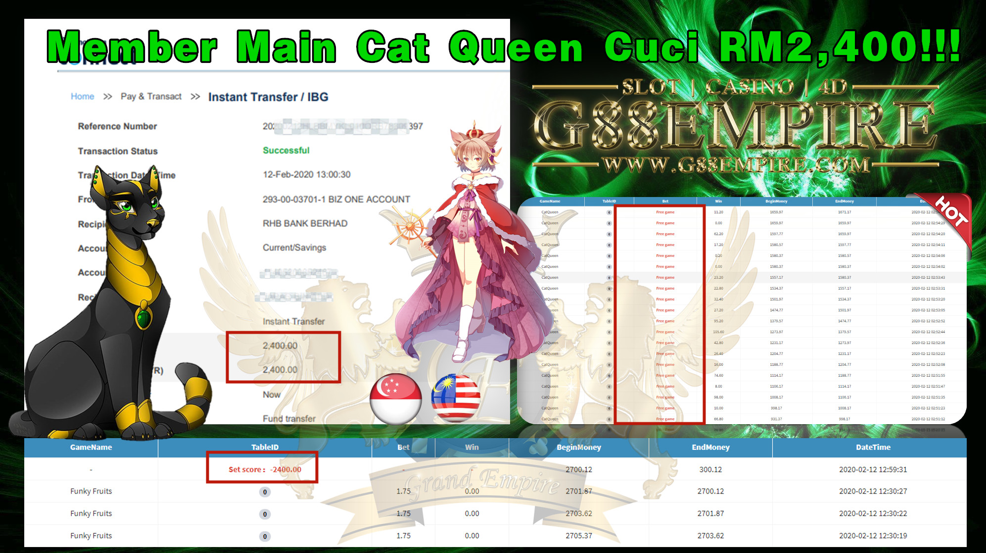 MEMBER MAIN CAT QUEEN CUCI RM2,400!!!