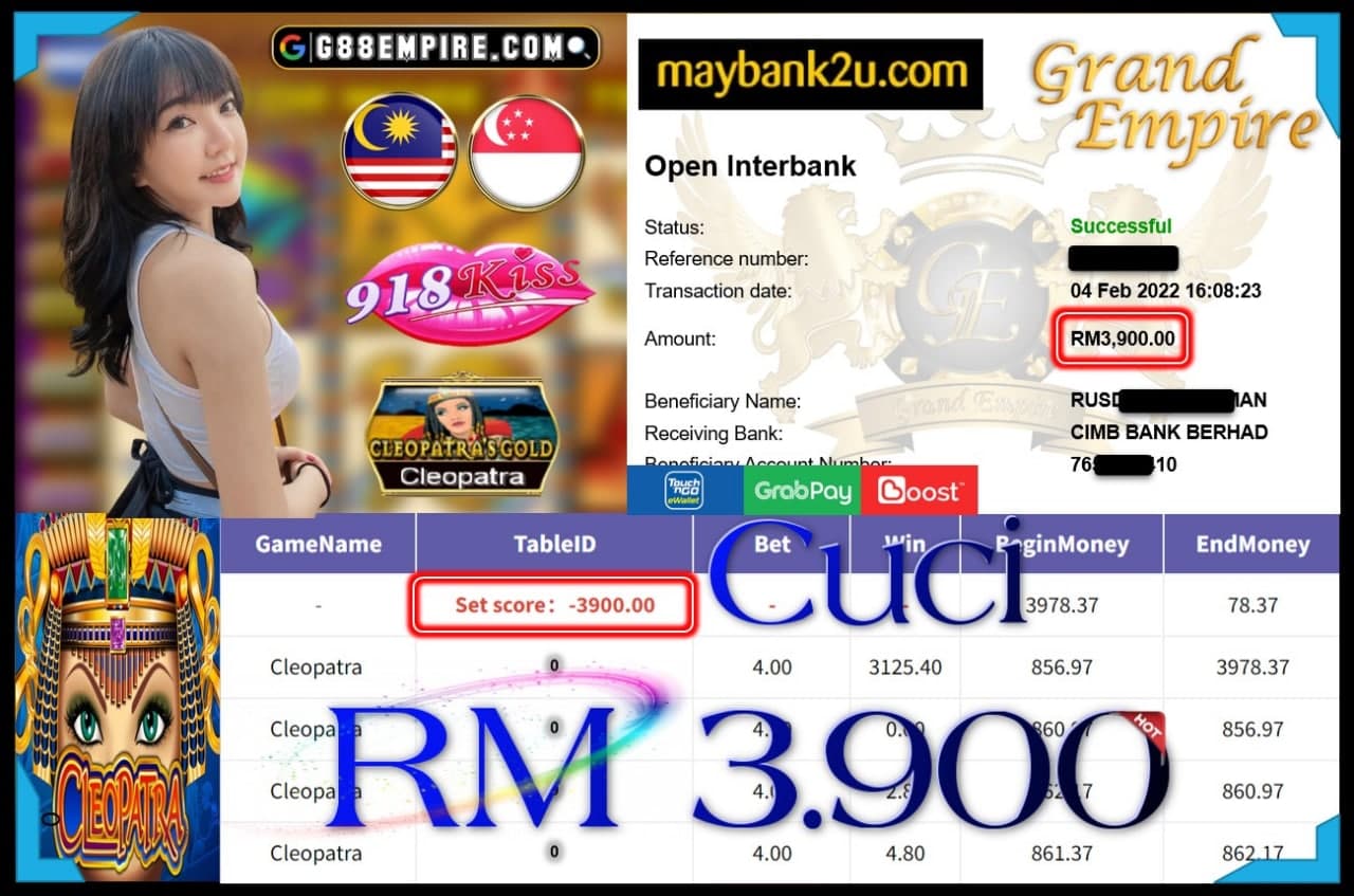 918KISS ORI - CLEOPATRA CUCI RM3,900 !!!