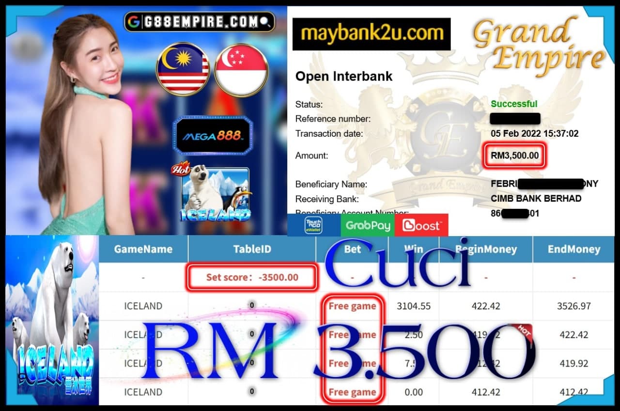 MEGA888 - ICELAND CUCI RM3,500 !!!!