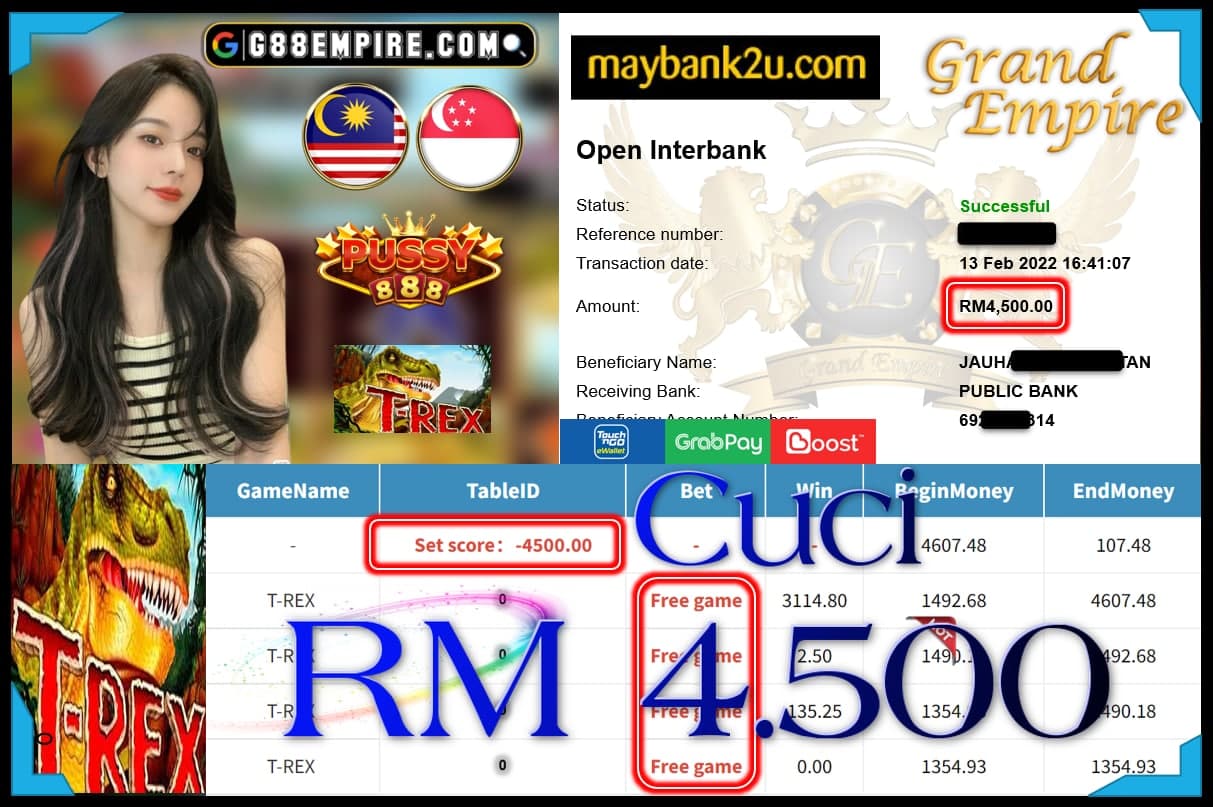 MEGA888 - BOYKING CASHOUT SGD2500 !!!