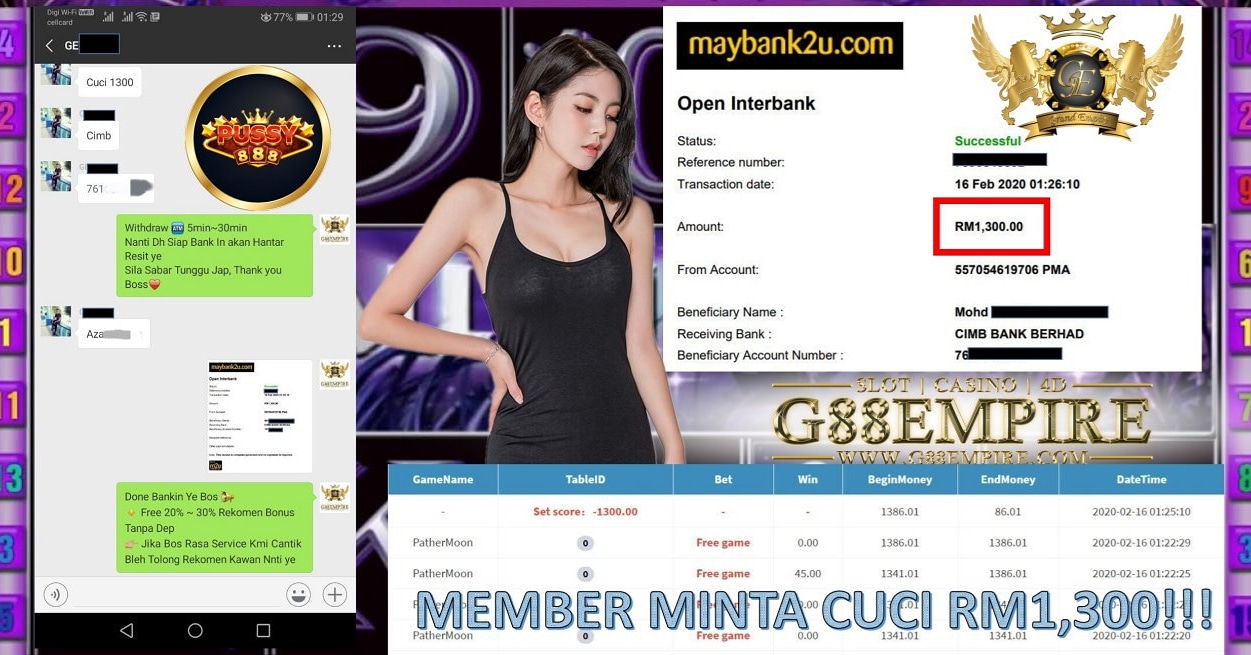 MEMBER MAIN PATHERMOON MINTA CUCI RM1,300!!!