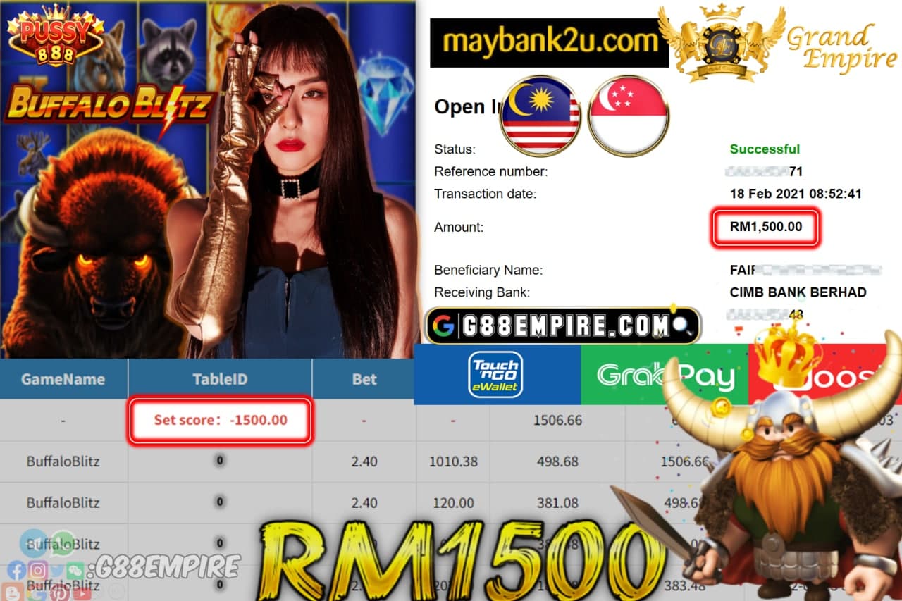 PUSSY888 - BUFFALOBLITZ SLUT CUCI RM1,500 !!!