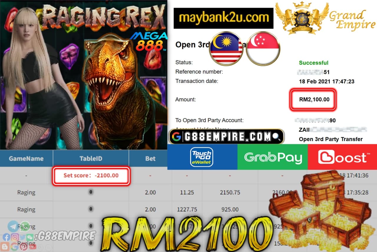 MEGA888 - RAGING SLUT CUCI RM2,100 !!!