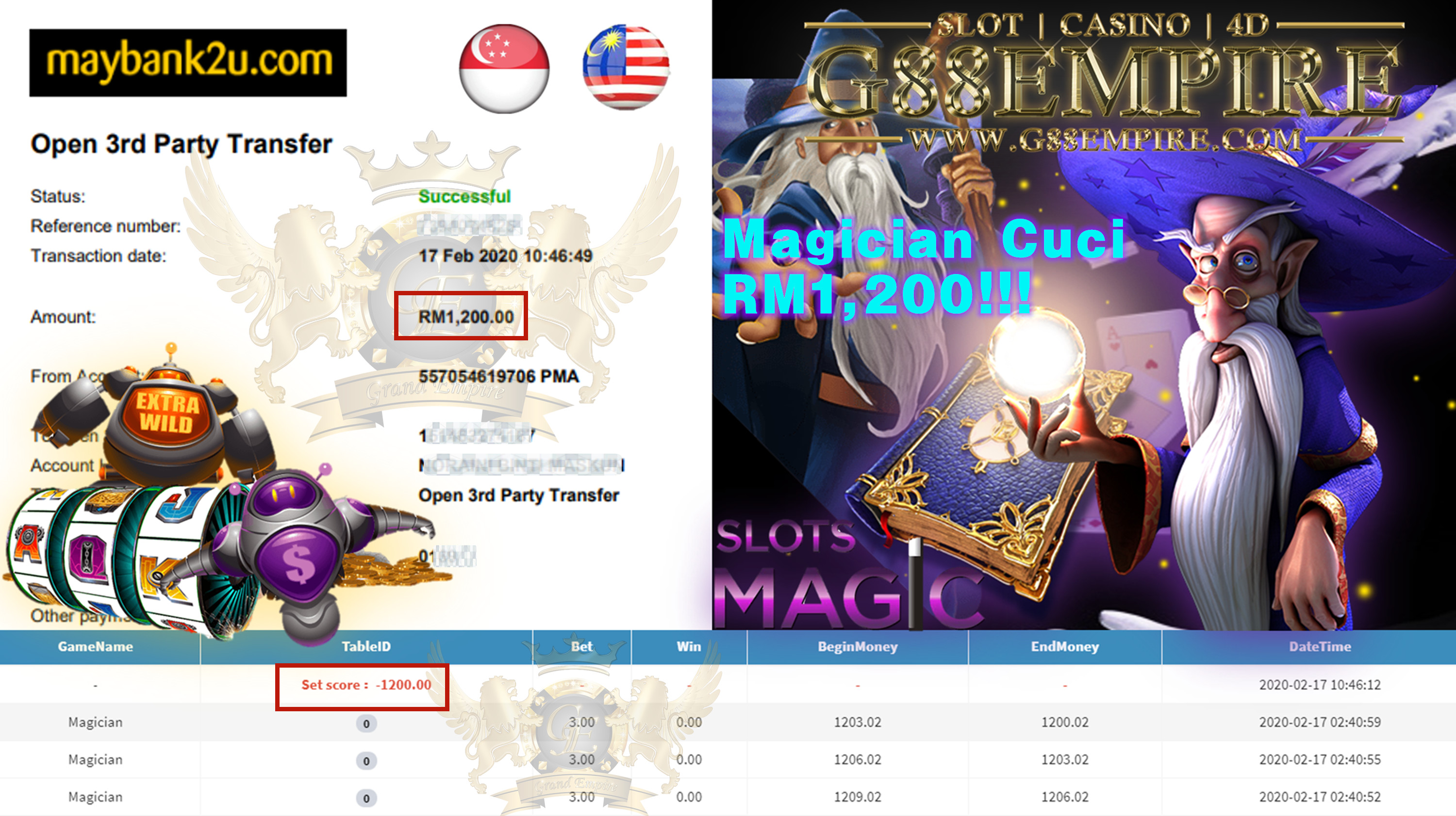 MEMBER MAIN MAGICIAN CUCI RM1,200!!!