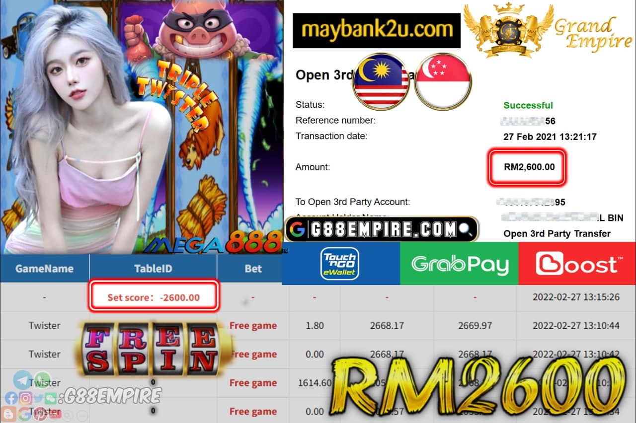 MEGA888 - TWISTER CUCI RM2,600 !!!