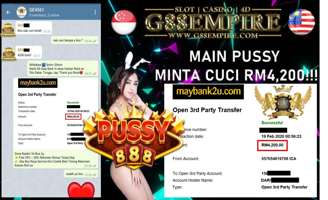 MAIN PUSSY MINTA CUCI RM4,200!!!